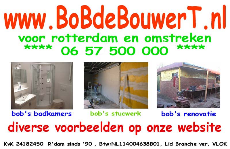 badkamer renovatie door BoBdeBouwerT