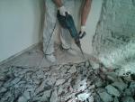 het verwijderen van granieten vloer