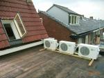 3 airco's  geplaatst + vluchtdeur geplaatst